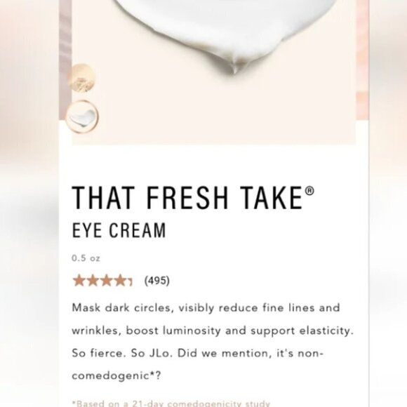 NWT JLO Beauty That Fresh take eye cream .5 fl OZ - Picture 2 of 2